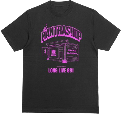 "Long Live 891" Tshirt (Black/Torch Magenta)