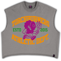 "Torchburners Athletic Dept" Cropped Tunic T-Shirt