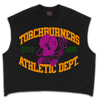 "Torchburners Athletic Dept" Cropped Tunic T-Shirt
