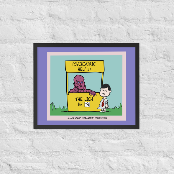 "The Lich Is In" Framed Poster